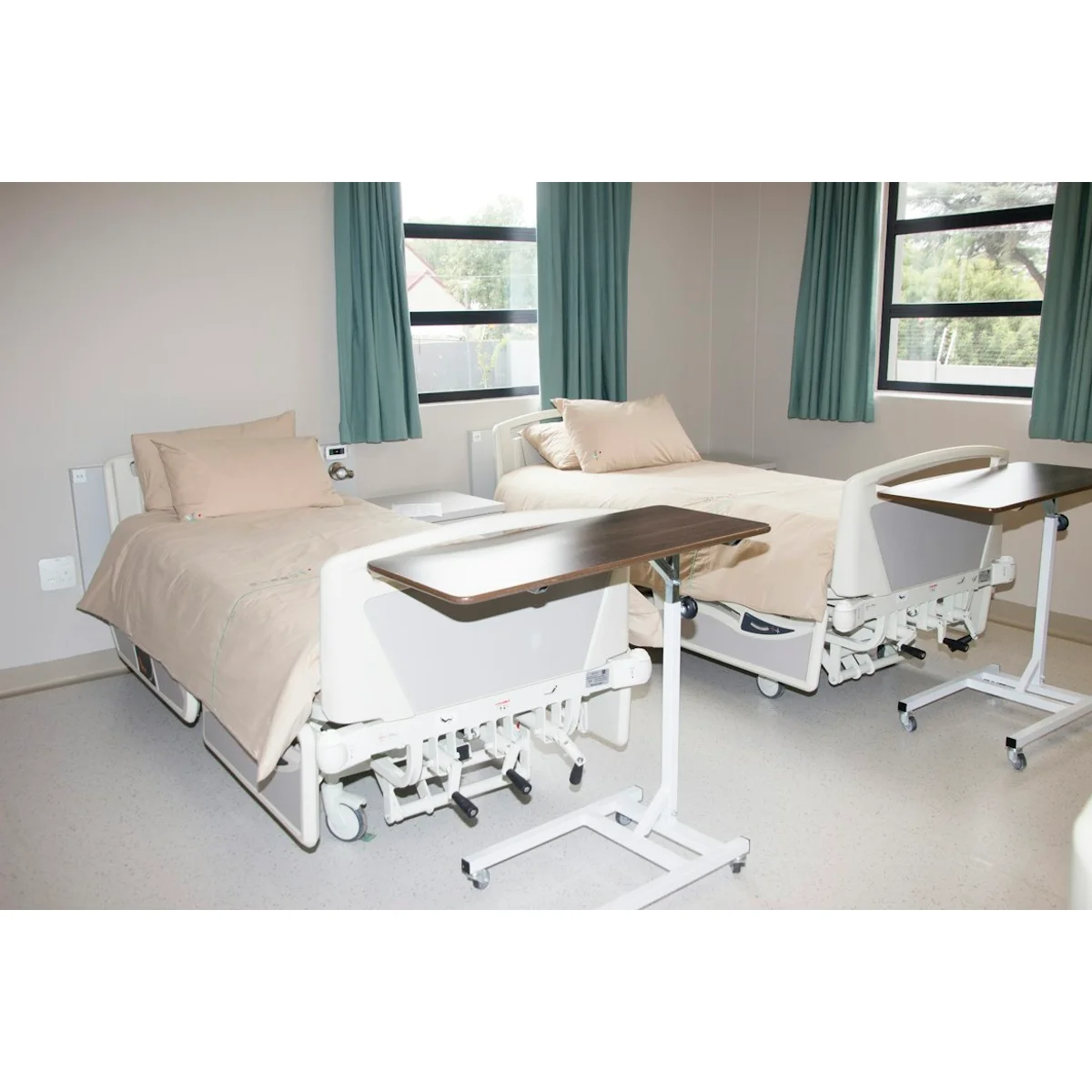 Height-Adjustable Overbed Table
