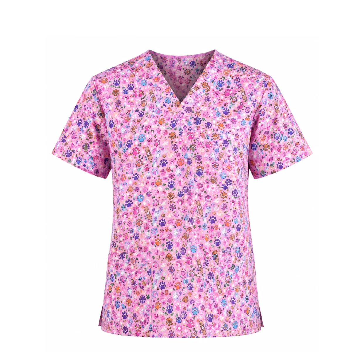 Printed Scrub Top — Pet Pals