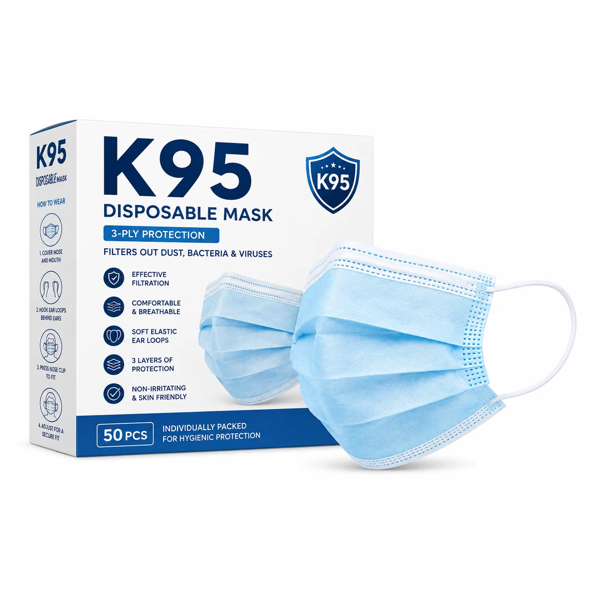 Surgical Face Masks (50)