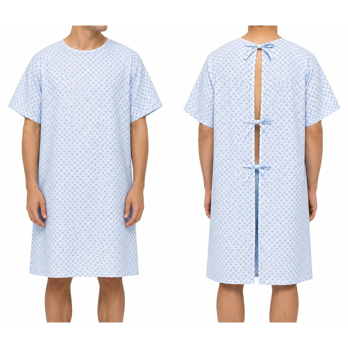 Patient Gown — Blue Print