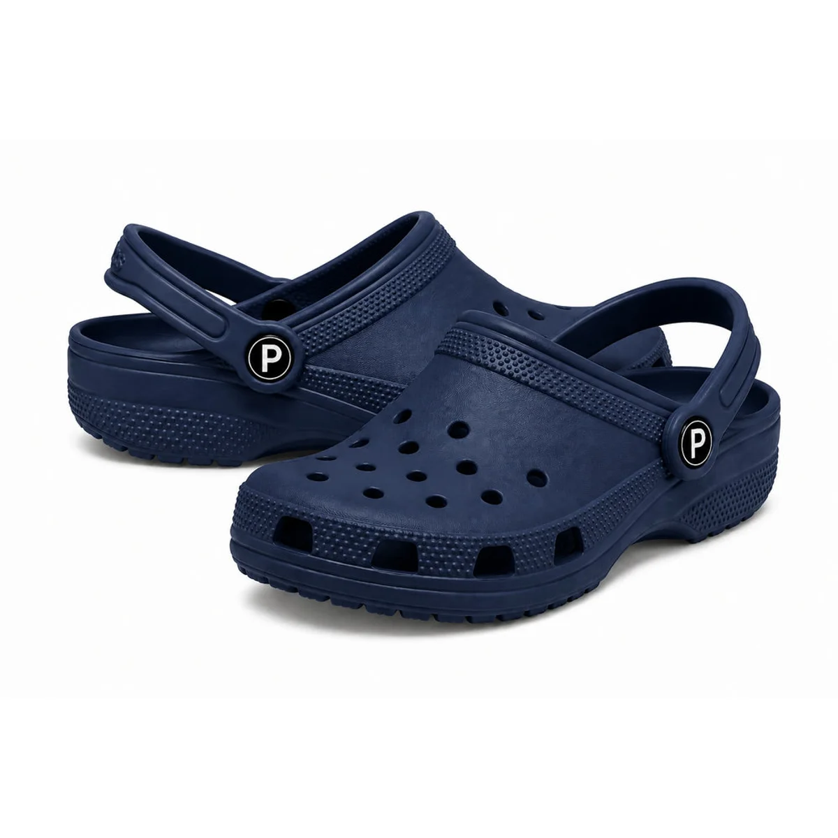 Plinth & Pace Clogs — Navy Blue